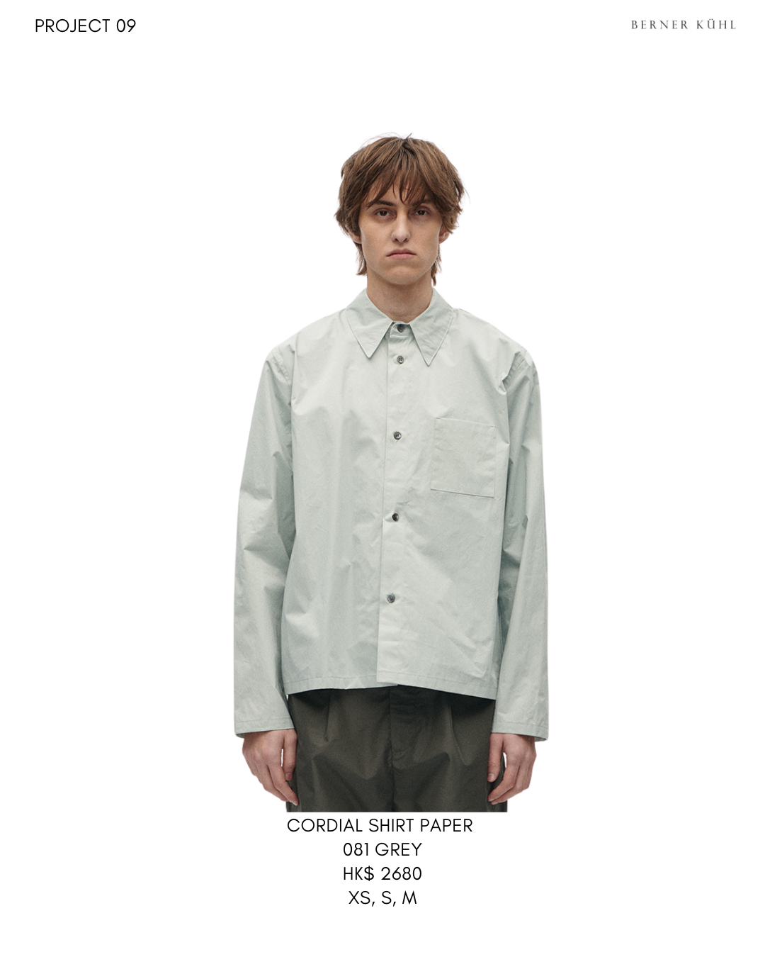 Cordial Shirt Paper 081 Grey