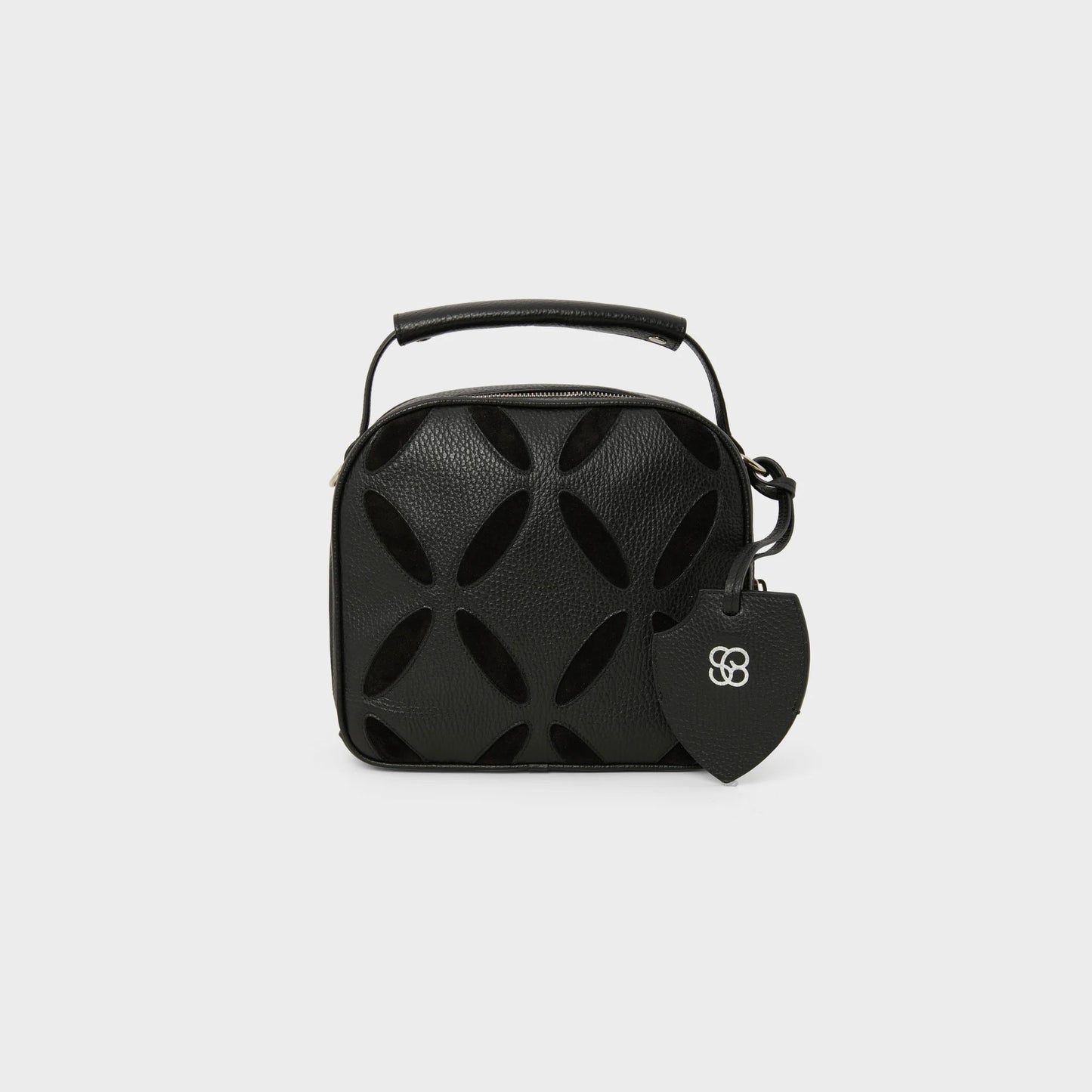 BOWLING BAG IN BLACK GRAIN LEATHER