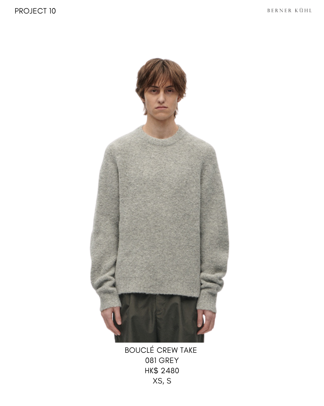 Bouclé Crew Take 081 Grey