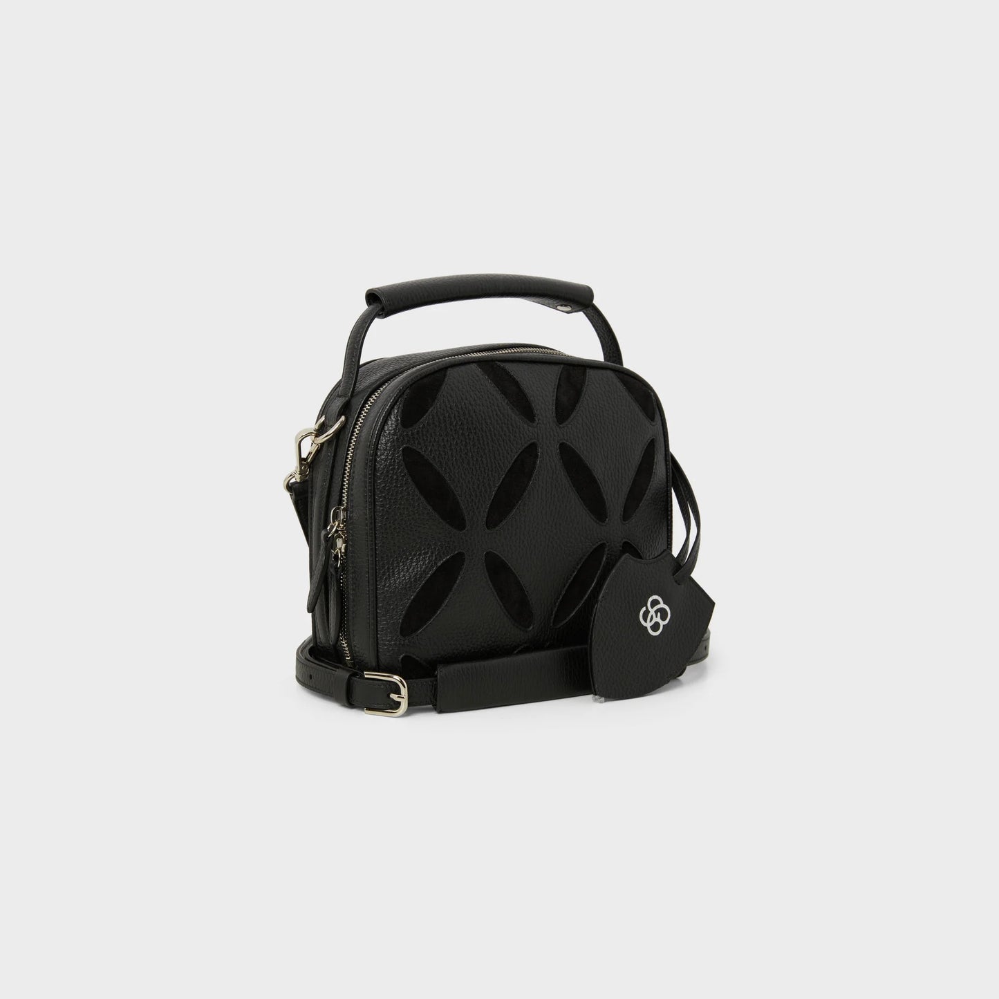 BOWLING BAG IN BLACK GRAIN LEATHER