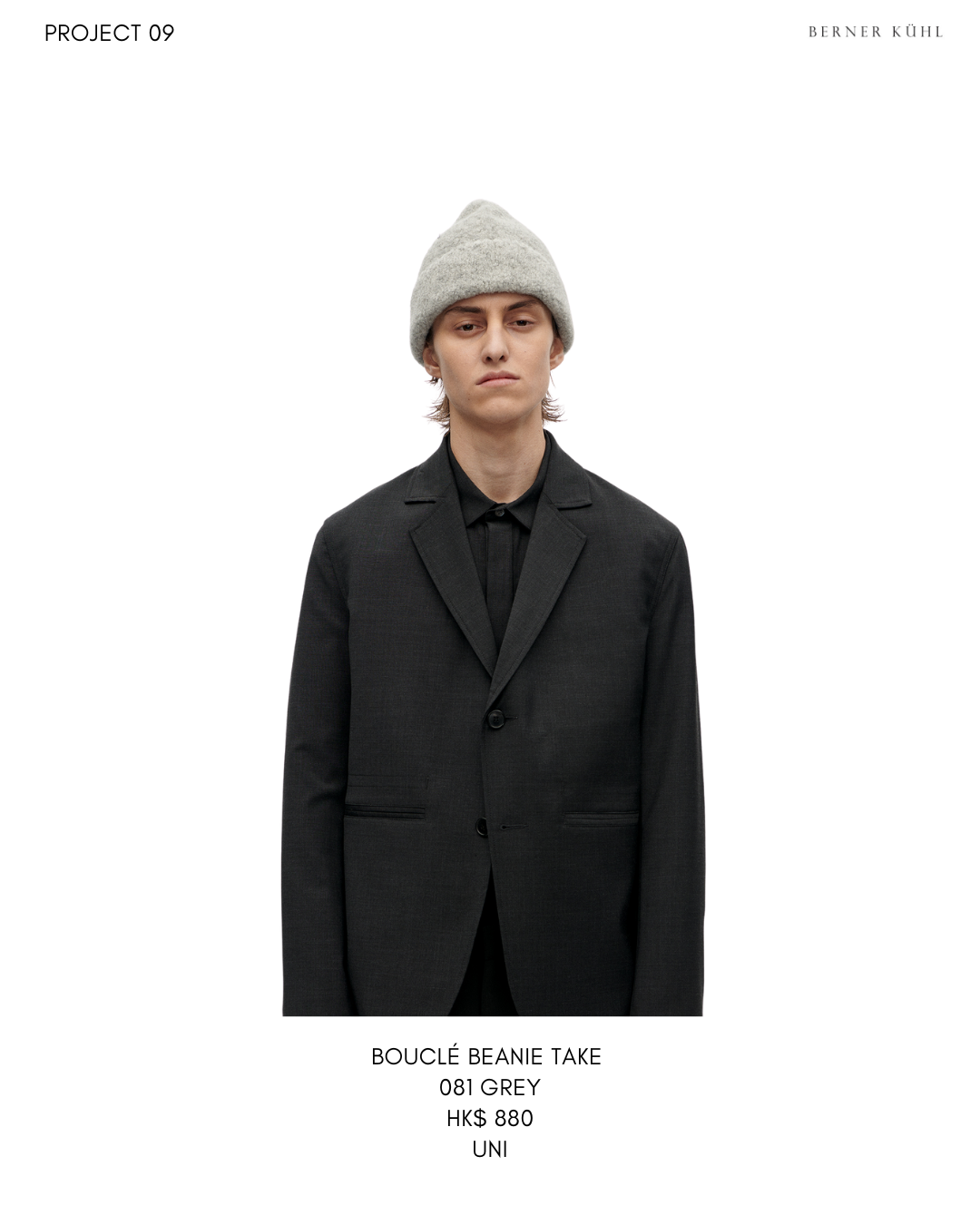 Bouclé Beanie Take 081 Grey