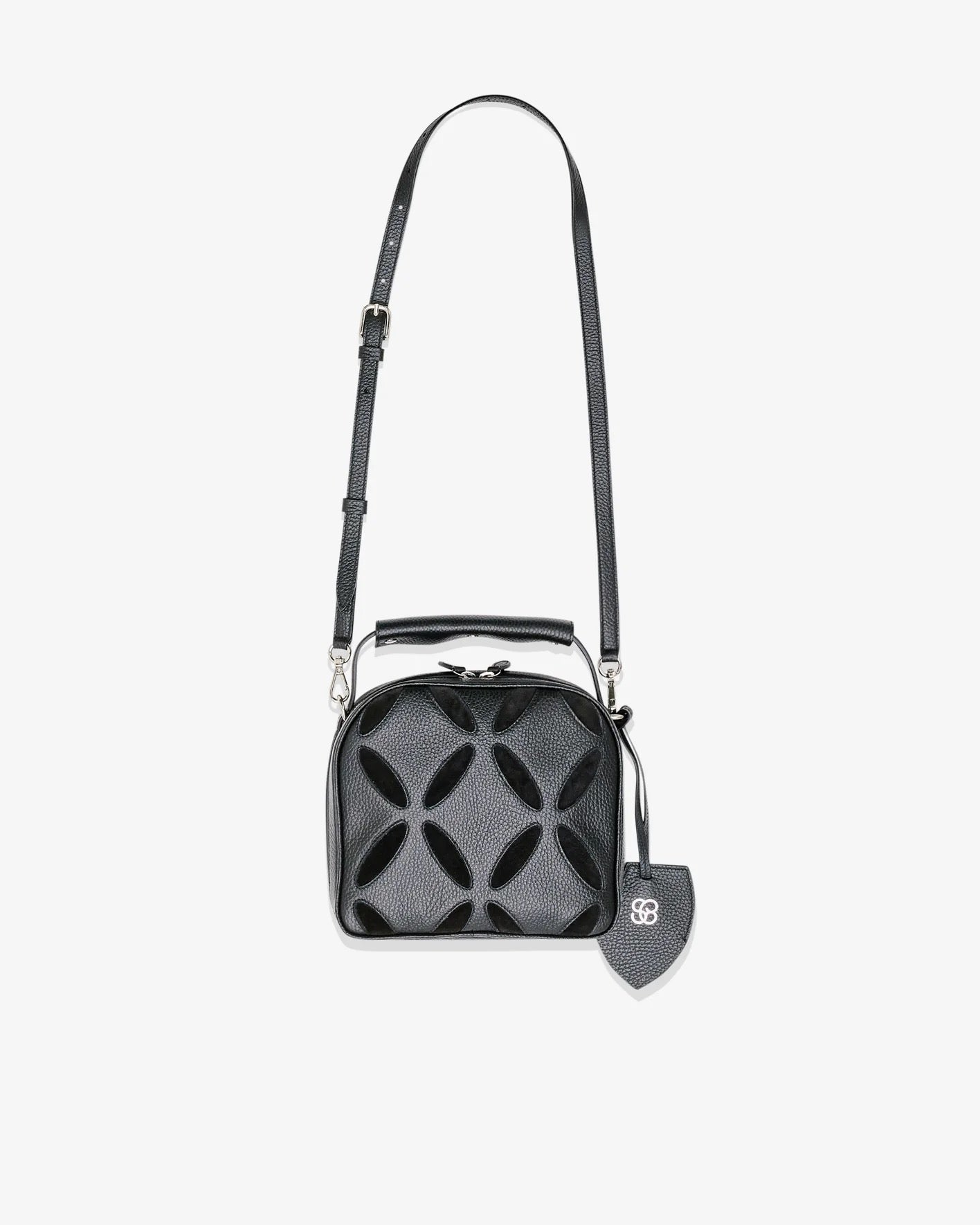BOWLING BAG IN BLACK GRAIN LEATHER