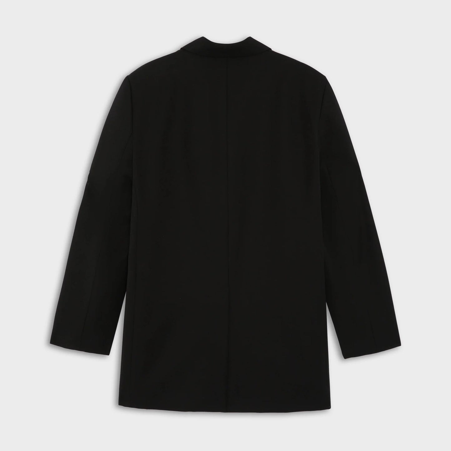 SLASHED COAT IN BLACK