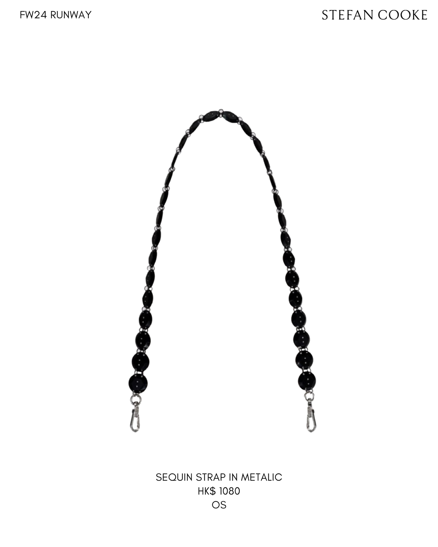 SEQUIN STRAP IN METALIC