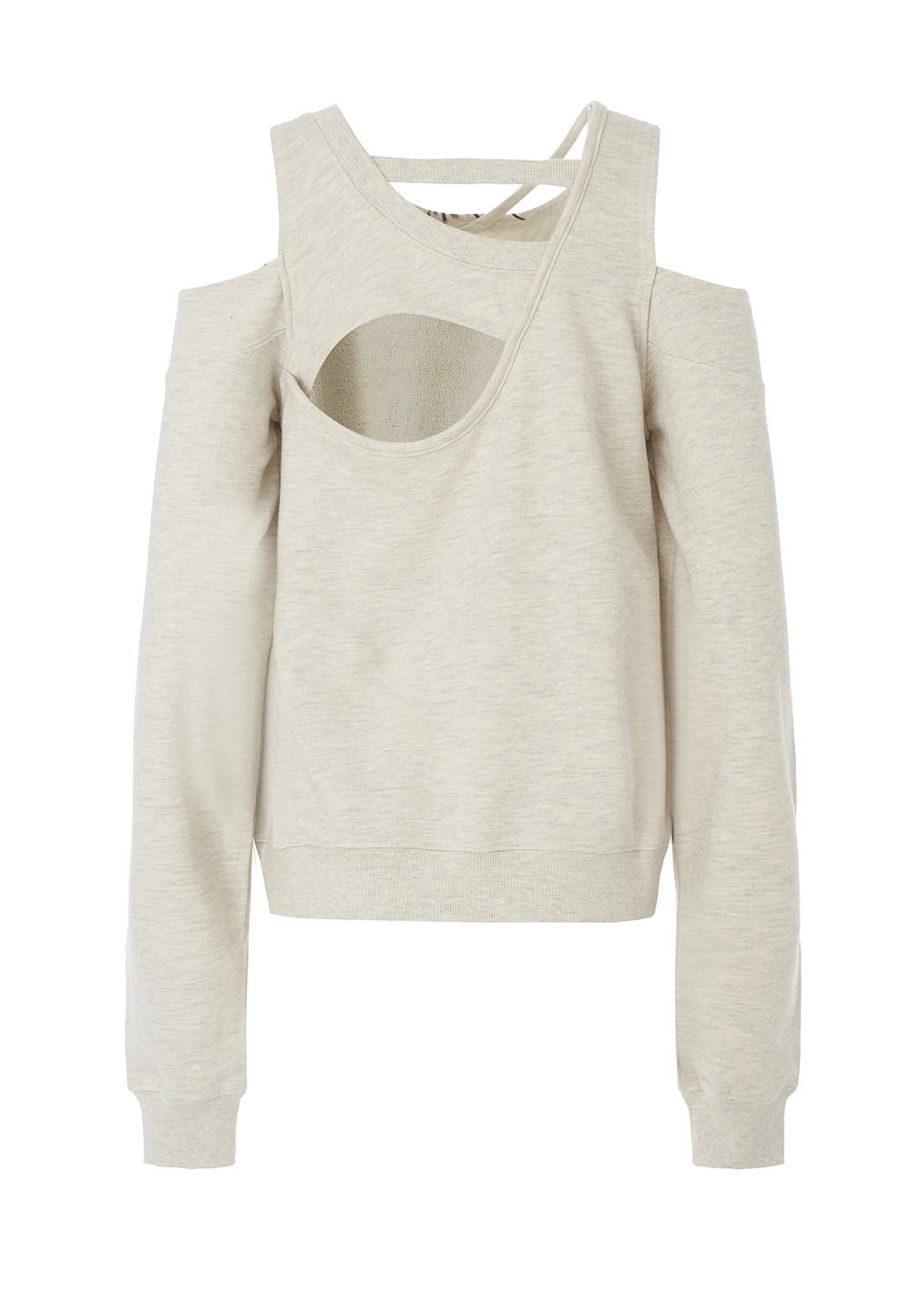 OATMEAL BARE SWEAT SHIRT