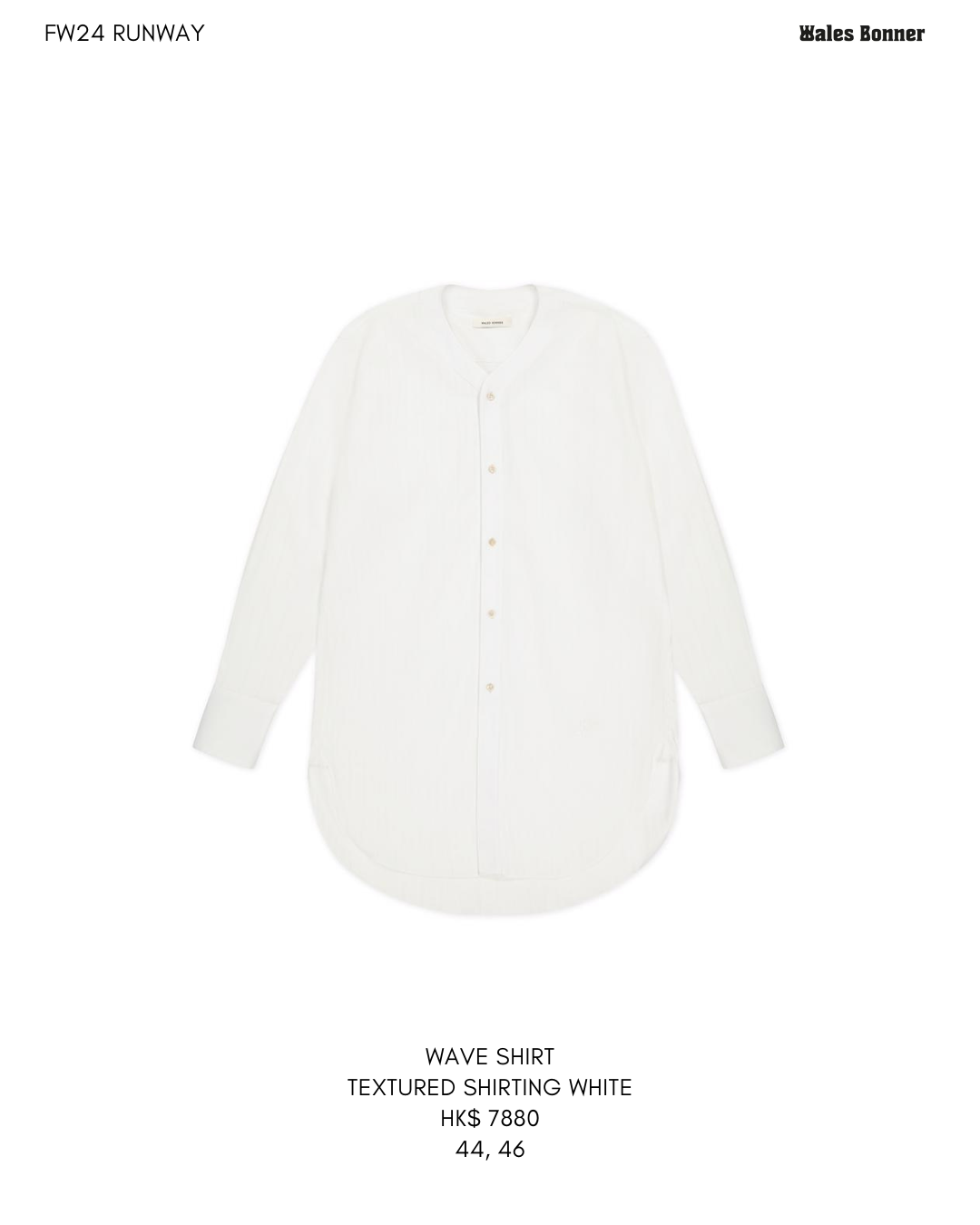 WAVE SHIRT TEXTURED SHIRTING WHITE