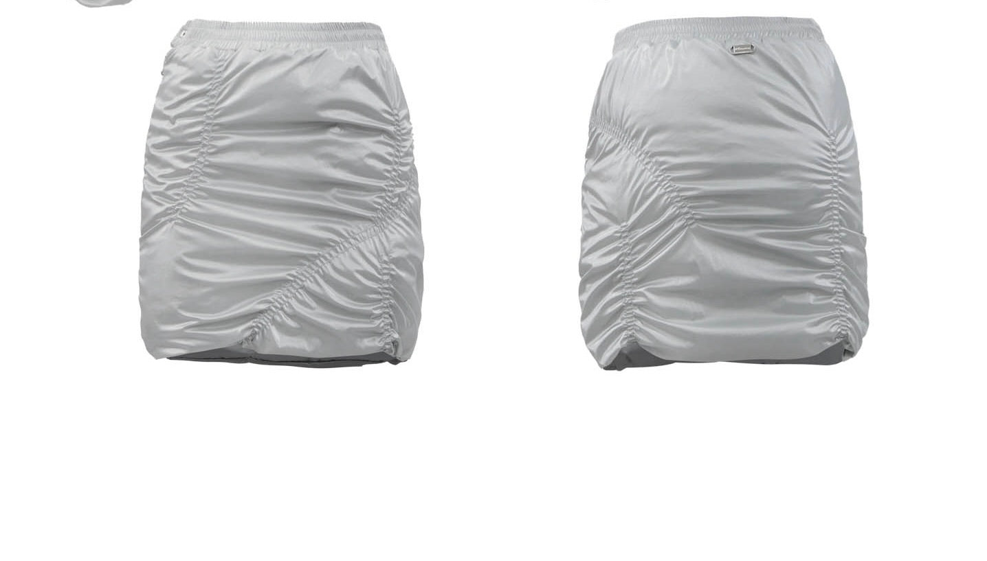 SILVER GLARE REVERSIBLE PADDING SKIRT