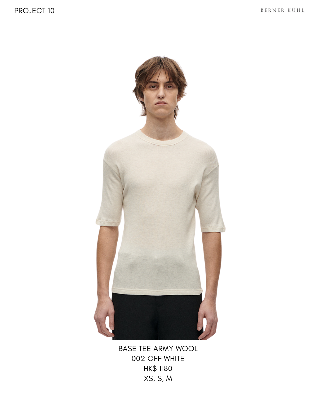 Base Tee Army Wool 002 Off White