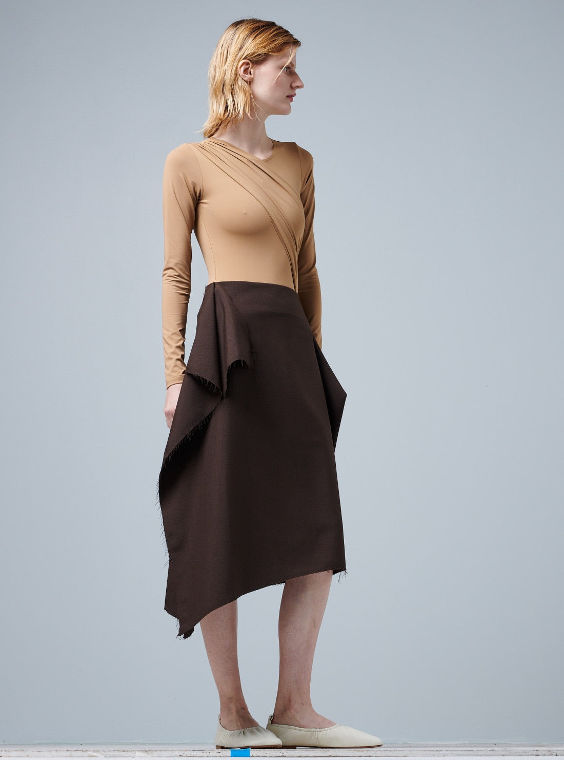 COLLAGE SKIRT - Tailoring Wool