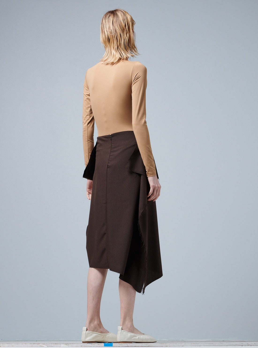 COLLAGE SKIRT - Tailoring Wool