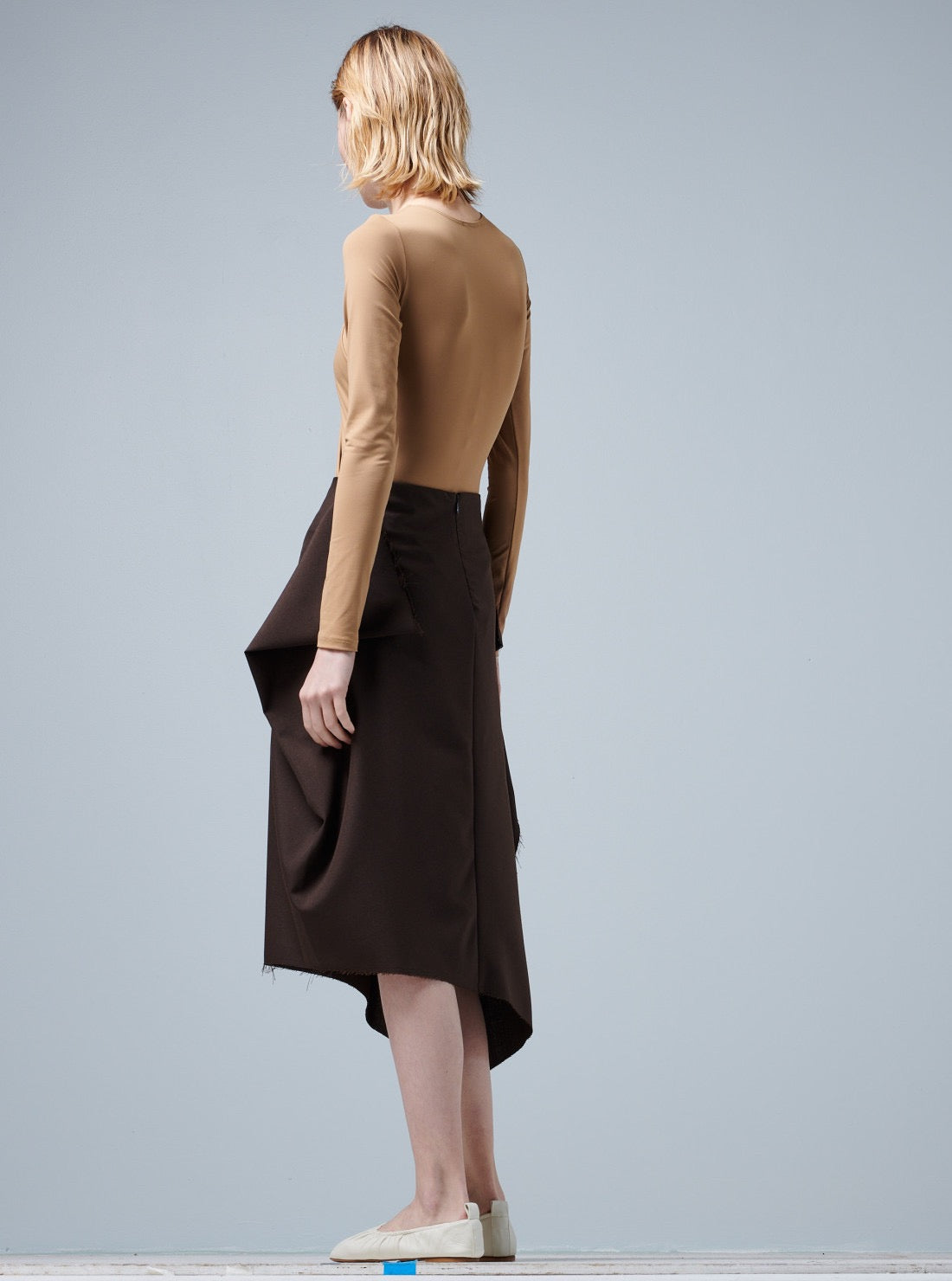 COLLAGE SKIRT - Tailoring Wool