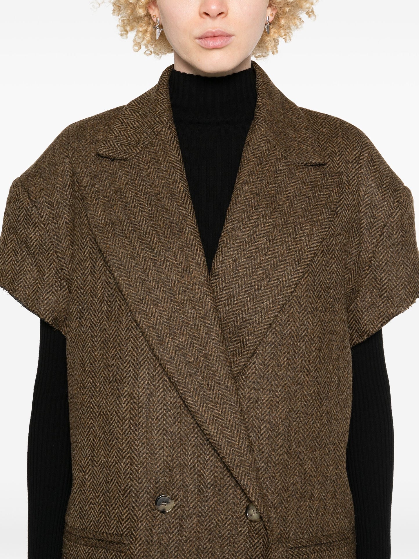 TAGLIO COAT - HERRINGBONE MELANGE WOOL