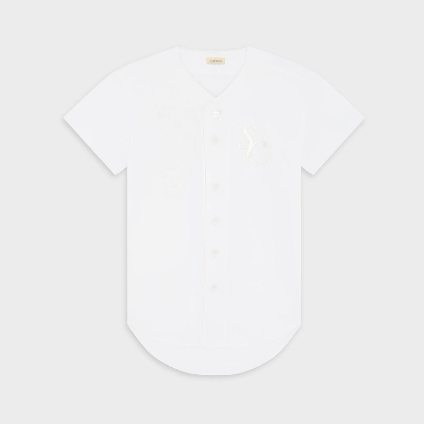 SOUVENIR BASEBALL SHIRT IN WHITE