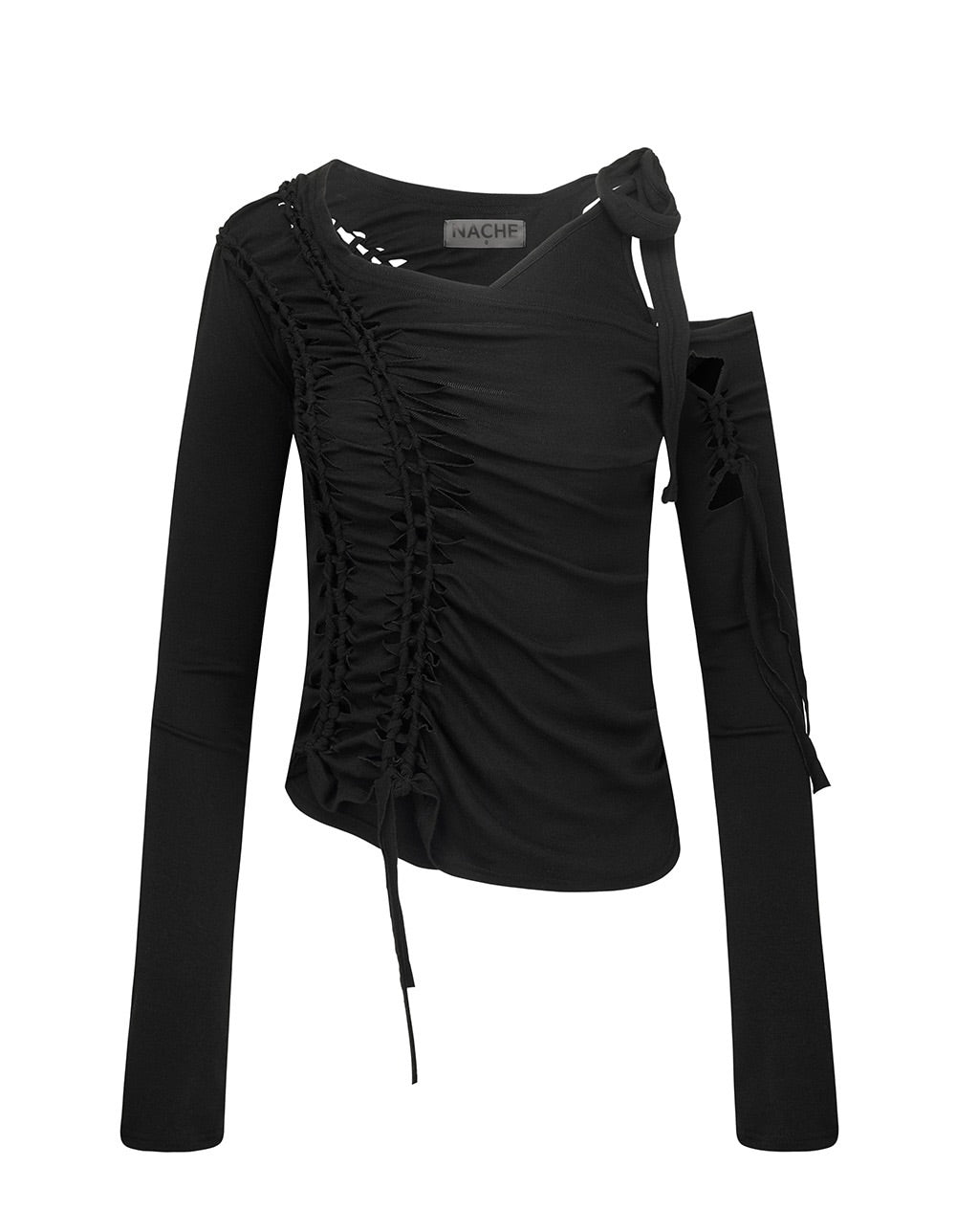 2-PIECE BRAID LONG SLEEVE BLACK