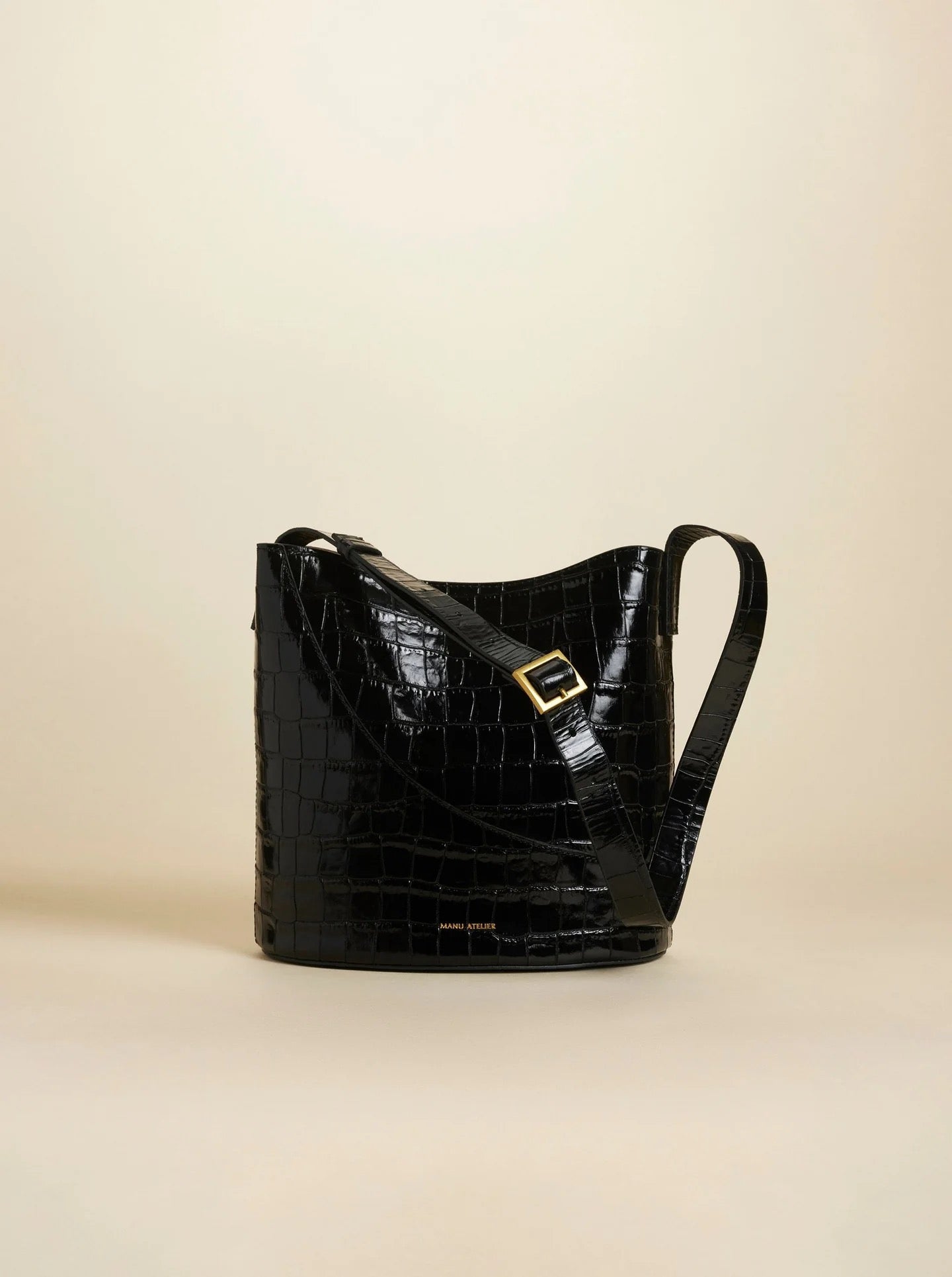 NOVA BUCKET BAG BLACK CROC