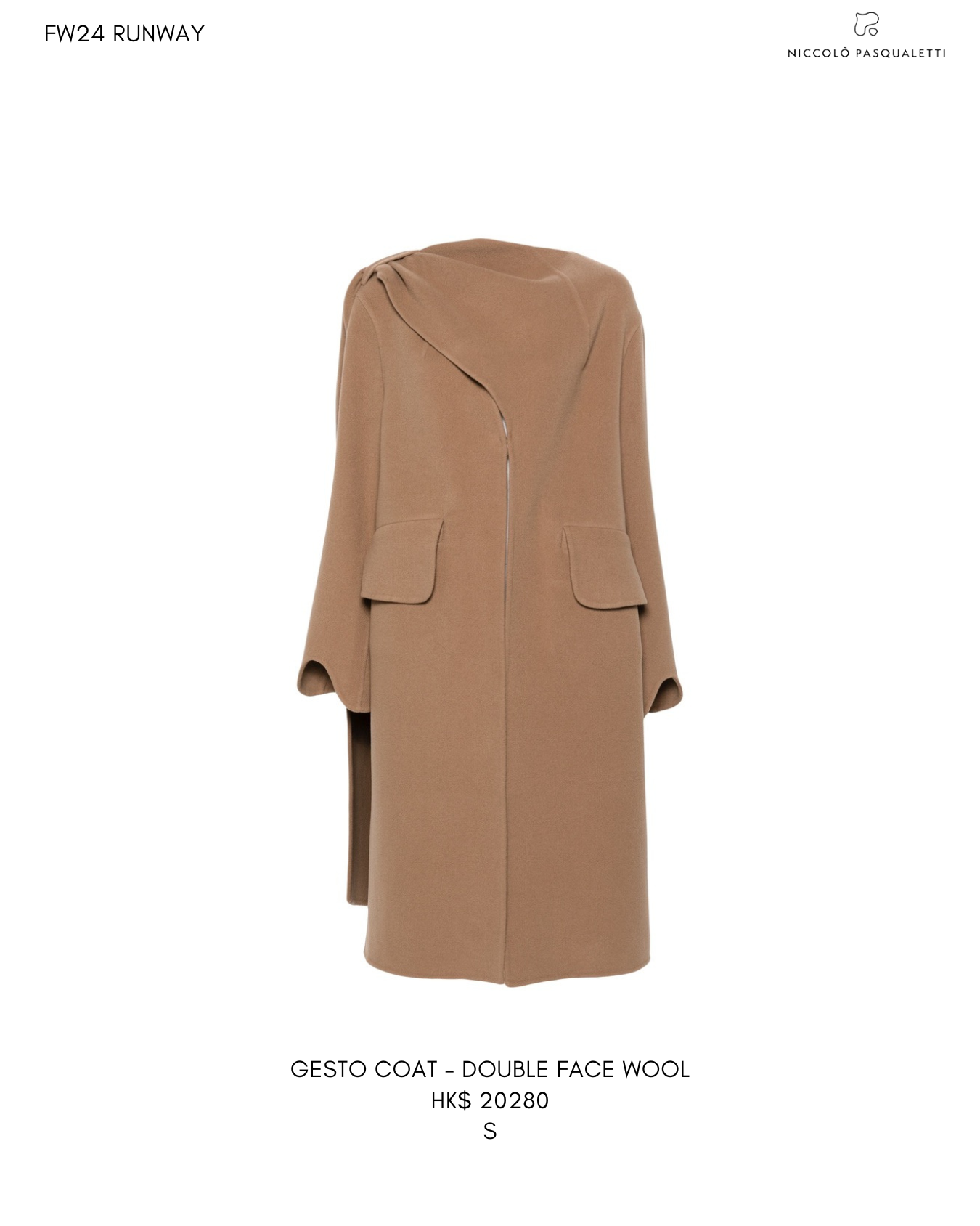 GESTO COAT - DOUBLE FACE WOOL