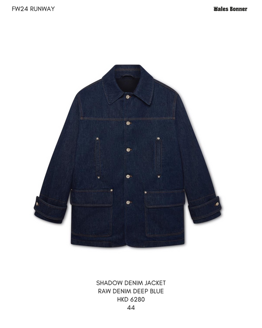 SHADOW DENIM JACKET RAW DENIM