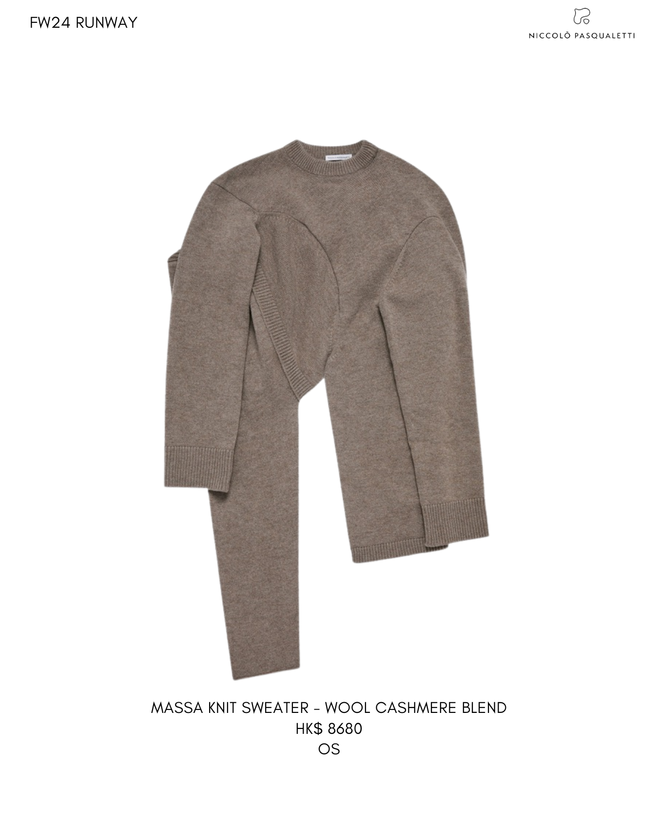 MASSA KNIT SWEATER - Wool Cashmere Blend