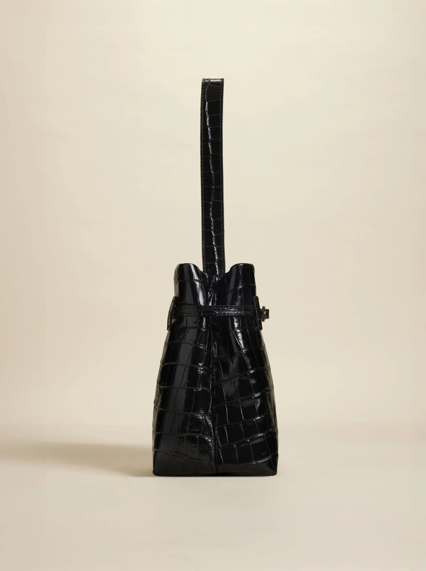 Mini Tote du Jour Bag Black Croc