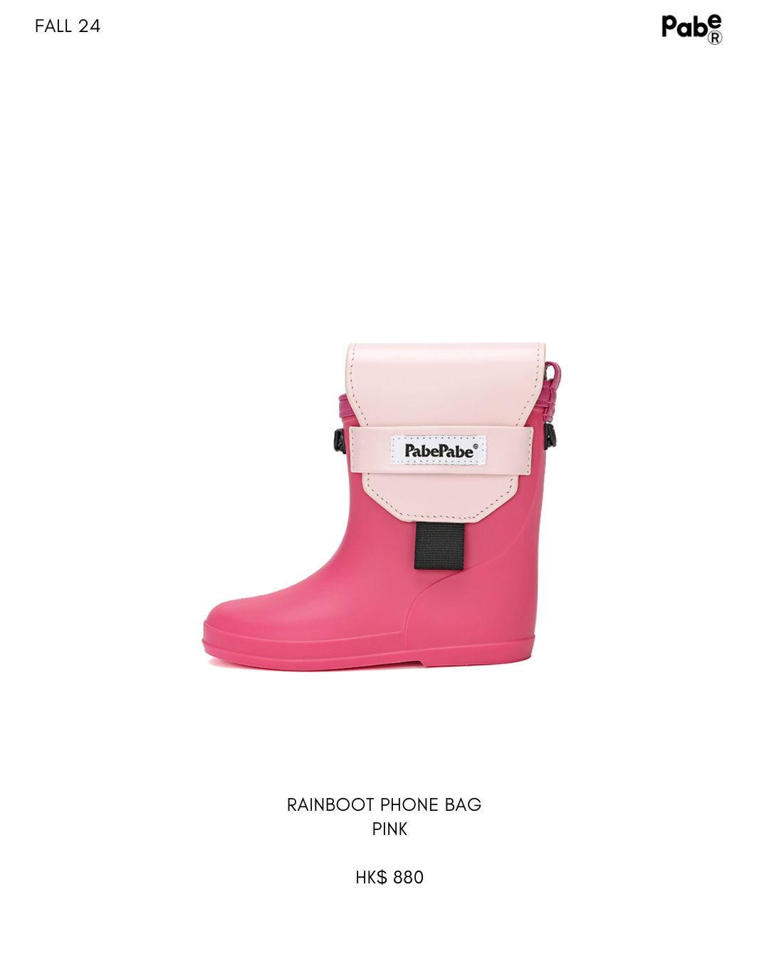 Rainboot phone bag pink