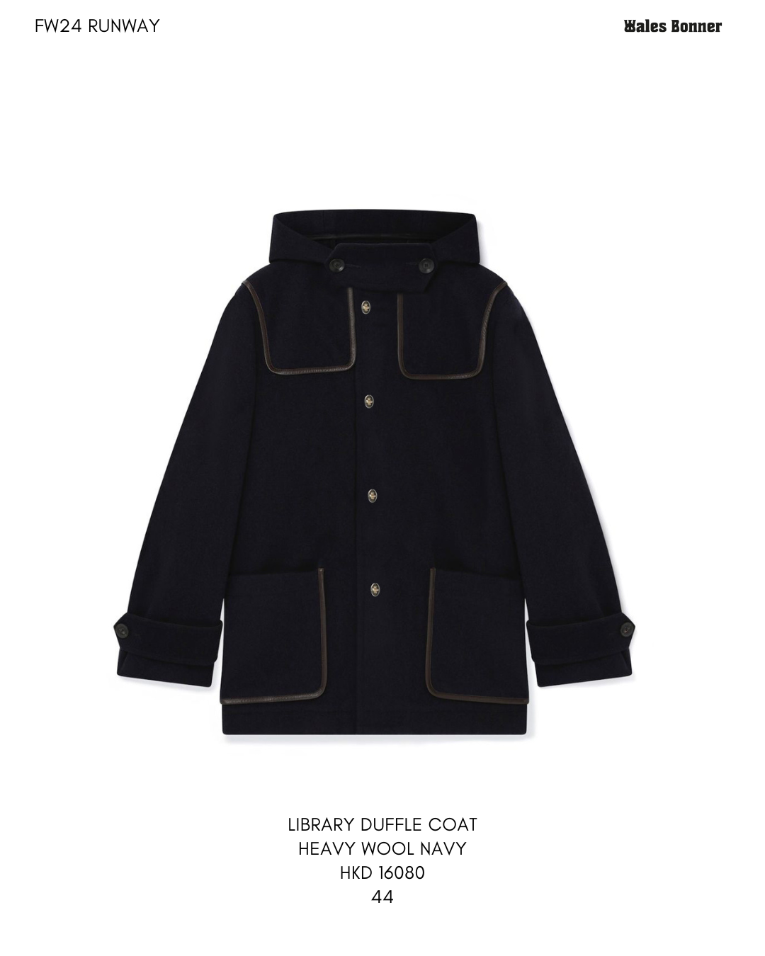 LIBRARY DUFFLE COAT HEAVY WOOL