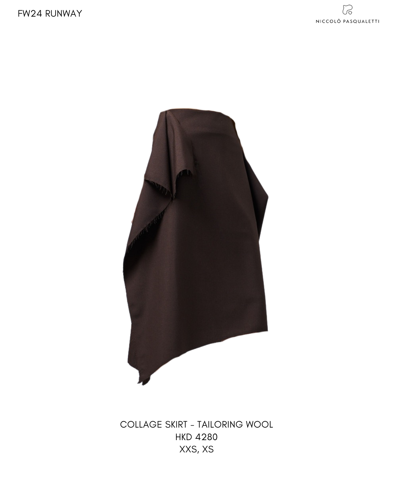 COLLAGE SKIRT - Tailoring Wool