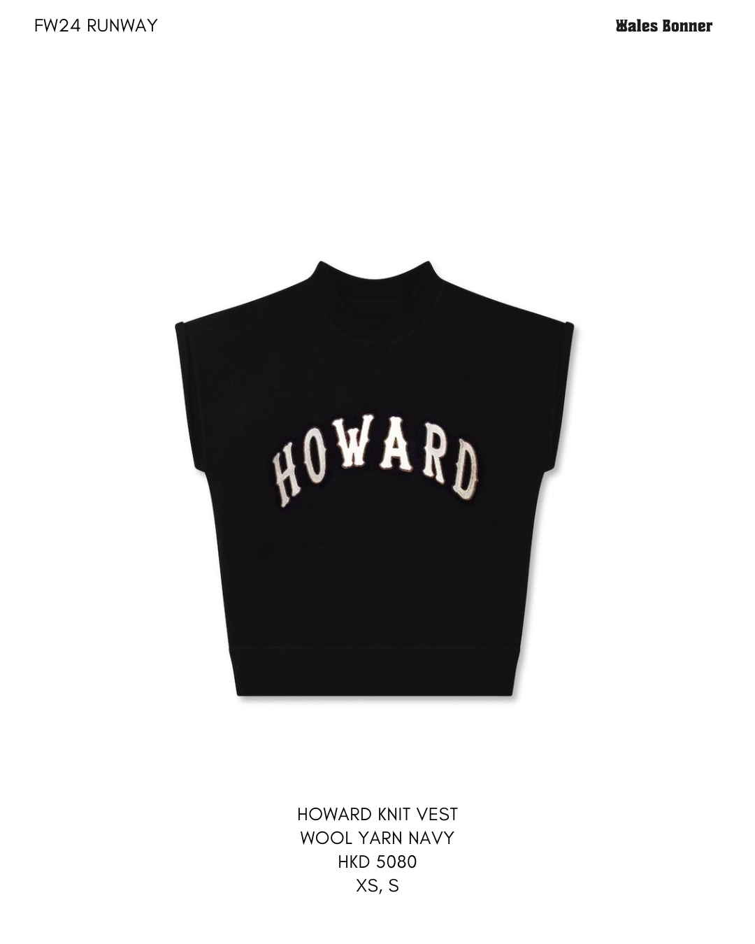 HOWARD KNIT VEST WOOL YARN