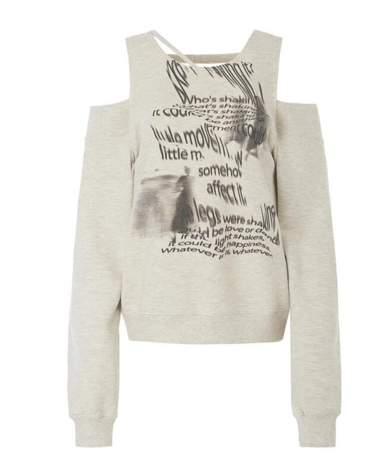 OATMEAL BARE SWEAT SHIRT