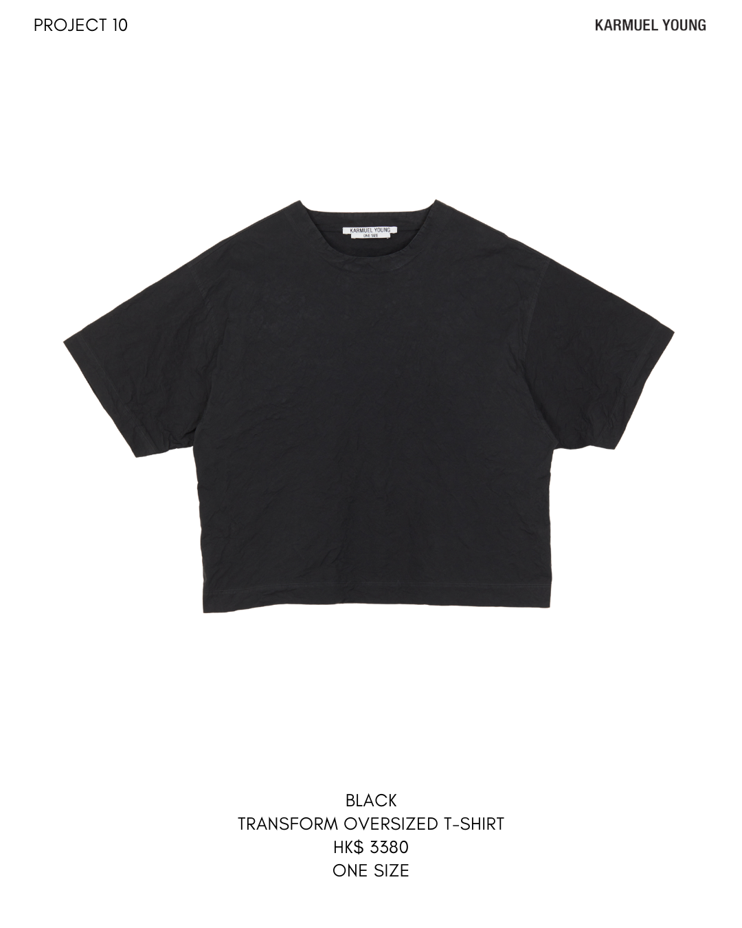 Black Transform Oversized T-shirt