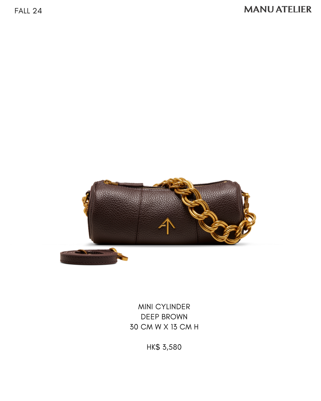 XX Mini Cylinder Bag Deep Brown