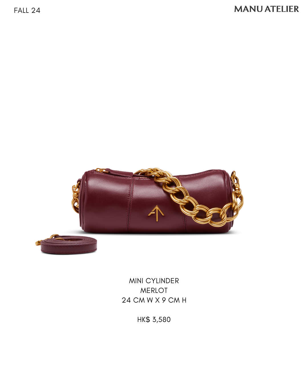 XX Mini Cylinder Bag Merlot Soft