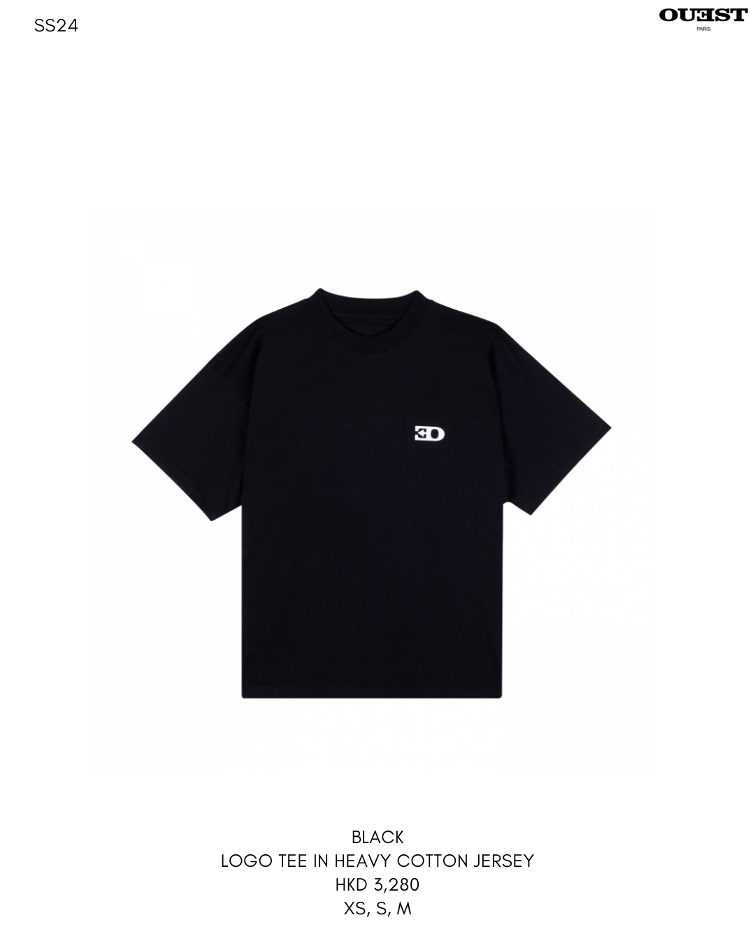 THE LOGO TEE IN BLACK