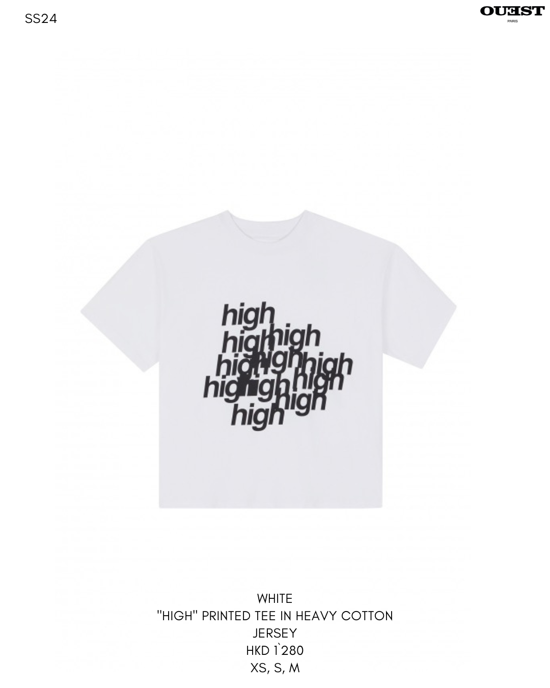 THE "HIGH" PRINTED TEE