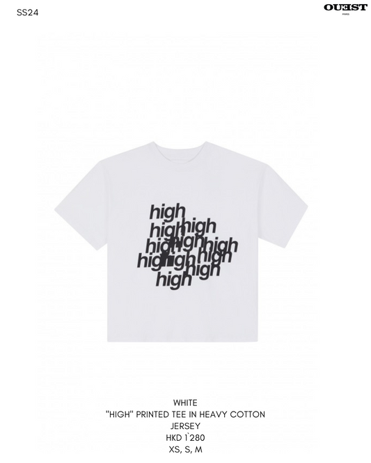 THE "HIGH" PRINTED TEE