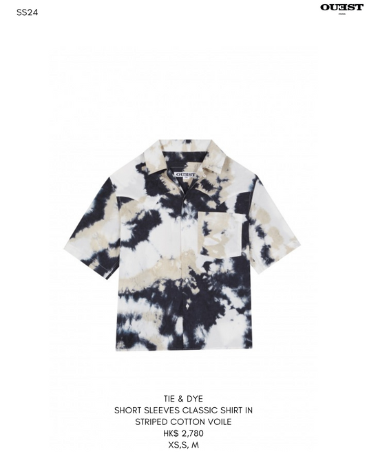 THE SHORT SLEEVE WESTERN SHIRT IN TIE & DYE