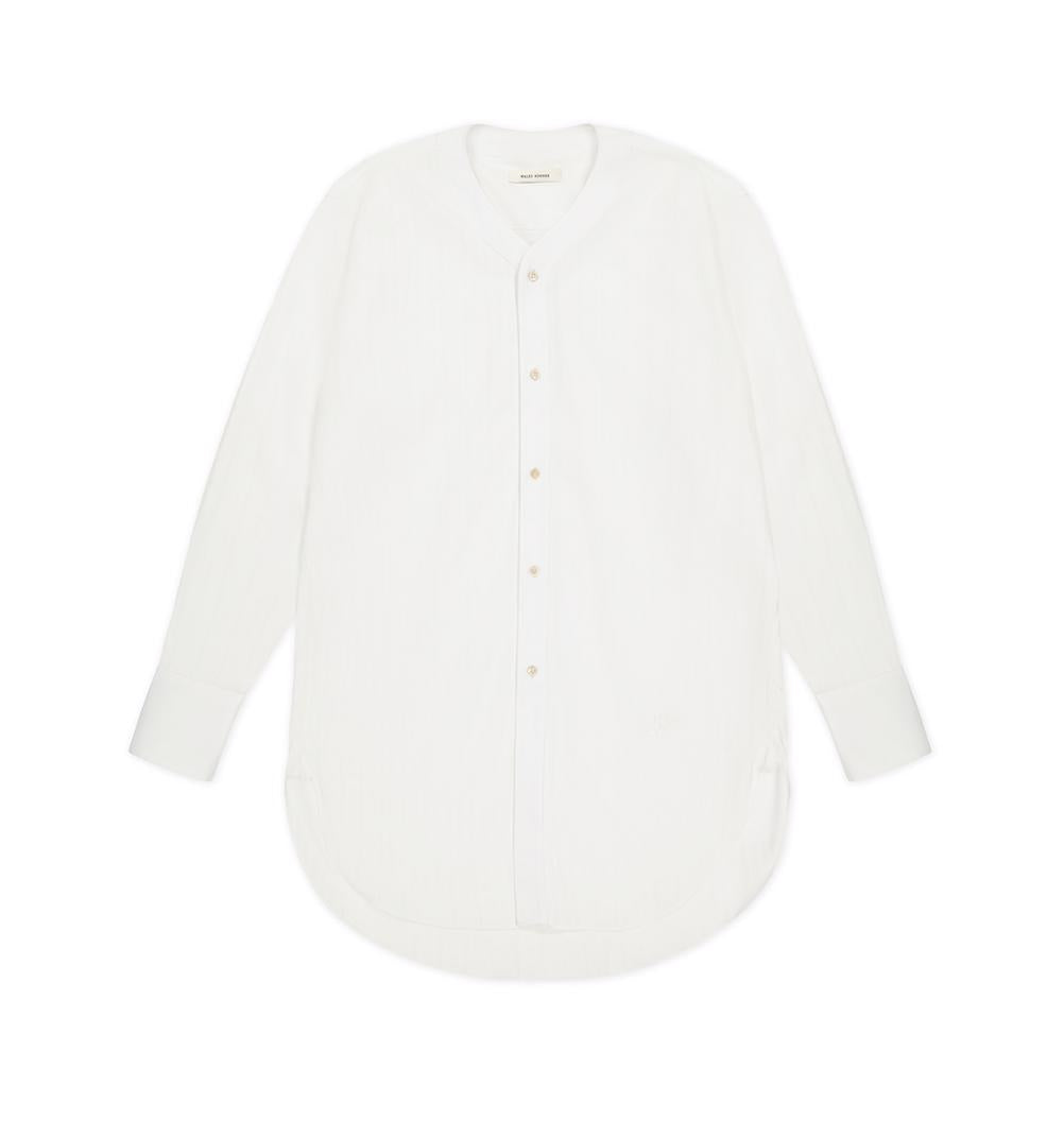 WAVE SHIRT TEXTURED SHIRTING WHITE